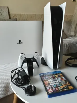playstation 5 disc version with controller