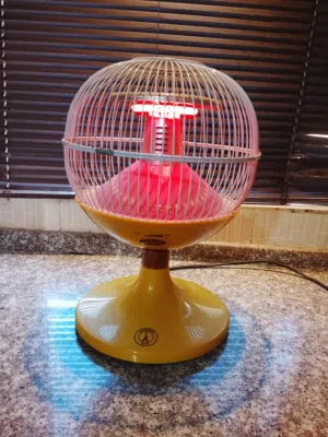 مدفأة كهربائية مميزة شكل قفص عصافير بحالة ممتازة للبيع بسعر مغري