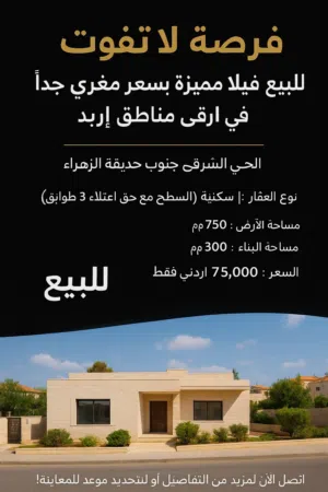 Commercial Land for Sale in Irbid Al Hay Al Sharqy