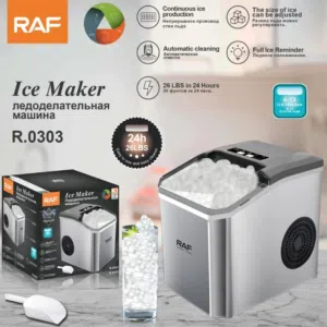 صانعة الثلج الأسرع والأكثر مبيعاً. إنتاج ضخم (26 باوند يومياً) بحجم صغير يناسب مطبخك. اطلبها الآن