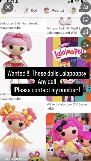 Wanted a Lalapoopsy doll any doll