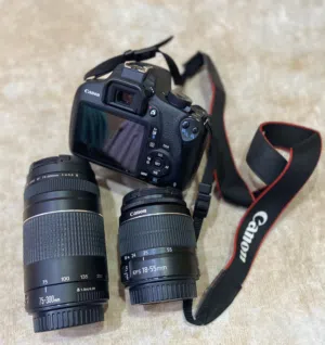 كاميره كانون EOS 1200D استخدام بسيط جدا مخرنة تعتبر جديدة