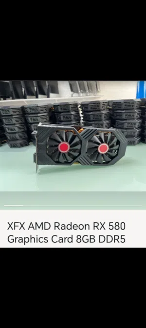 كرت شاشة XFX AMD Radeon RX 580 8GB بحالة ممتازة جداً (نظيف جداً)