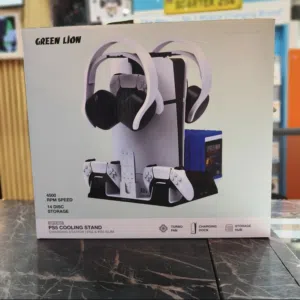 Green Lion PS5 Cooling Stand & Dual Controller Charger