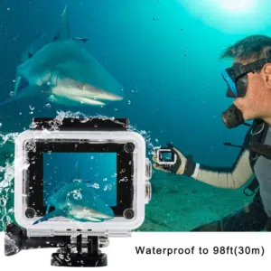 كاميرا رياضية مقاومة للماء Full HD 1080P مع شاشة 2 إنچ