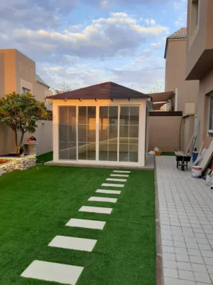 Aluminum Pergola, Glass Room, and Majils