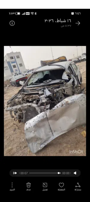 السلام عليكم كورلا موديل 12 رقم بصره حادثها موضح بالفيديو كوم حديد مكلف بالنشر التصال ع الرقم
