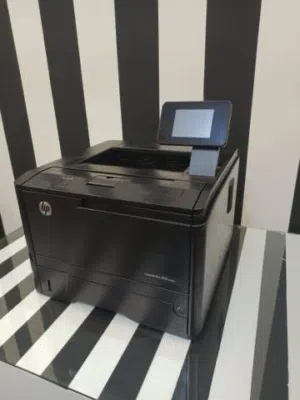 Hp laserjet 401 dw طابعة ليزرية مستعملة  واي فاي للطباعة مباشرة من الموبايل  مصممة لطباعة الكميات