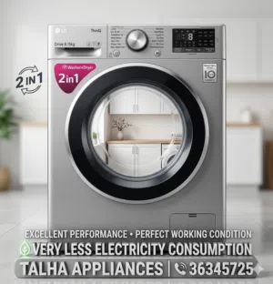 LG 8/5 KG Used Washing Machine Excellent Performance Perfect Working Condition Washer & Drayer 95BD