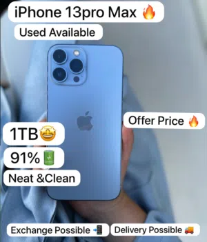 iPhone 13ProMa 1TB 1024Gb storage clean fantastic less use Device Fantastic phone