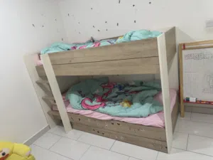 سرير طابقين 120 *90 مع الاسفنج حالة ممتازة