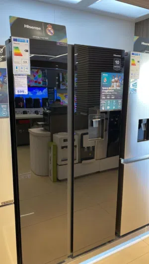 عرض نااار على ثلاجه هايسنس سوكريت اسود 529 لتر رقم الموديل RS3P725NBG سايد باي سايد