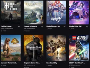 حساب فورتنايت و epic games اكثر من 70 لعبة