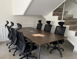 Premium 8-Piece Conference Set: 1 Table, 2 Executive Chairs & 6 Guest Chairs