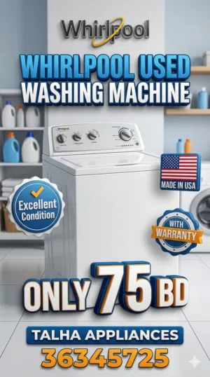 Whirlpool Used Washing Machine Excellent Condition Made in USA With Warranty Only 75BD
