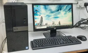 Dell Core i7 7th Gen Computer 19" Monitor 8GB RAM SSD M.2 35x Fast WIN 11Pro/MS Office