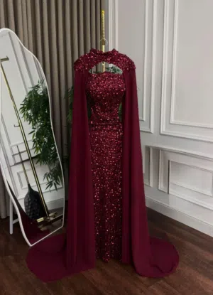 فستان سهرة عودي فخم