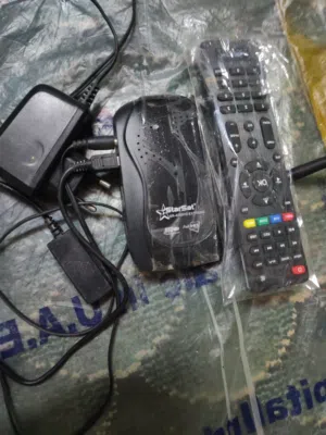 رسيفر ستار سات مستعمل شامل ريموت كنترول ولاقط واي فاي واير كهربا