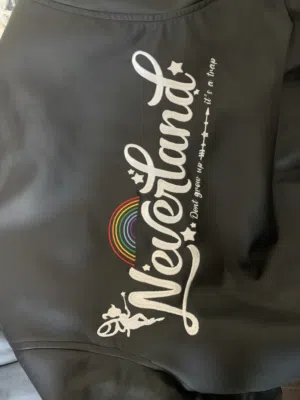 جكيت جلد اسود تصميم شخصي بيتر بان