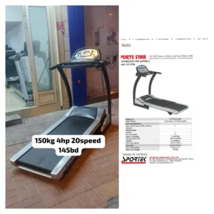 treadmill 150kg 4hp 140bd last  hug size