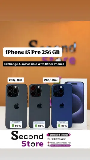 iPhone 15 Pro 256 GB Fine working and smooth device