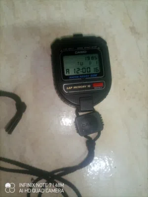 النوع: Casio Digital Stopwatch Lap Memory 10 Water Resist 50M