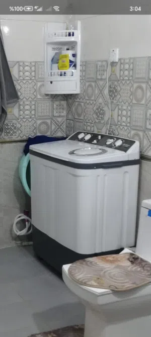 غساله ام حوضين نضيفه