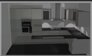 مطبخ  متكامل   بتصميم اوروبي جديد لم يستخد ابدا.