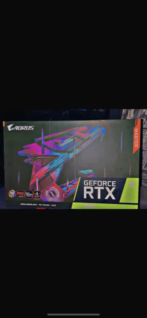 للبيع كرت 3080/12GB عليه كفاله لشهر 6 اعلى فئه