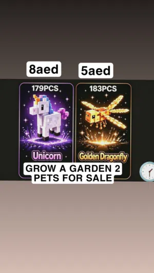 GROW A GARDEN 2 PETS UNOCORN DRAGONFLY