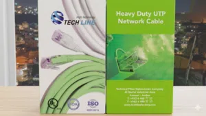 كابل شبكات TECH LINE CAT6 عالي الكفاءة (305 متر) TECH LINE CAT6 High-Efficiency Network Cable (305M)