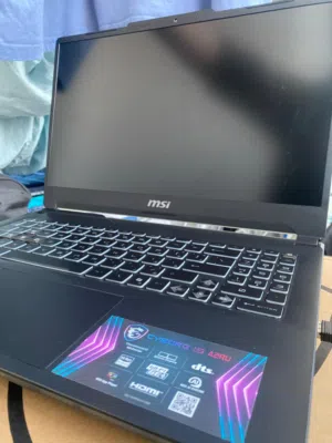 لابتوب MSI Cyborg 15 A2RU الجديد كلياً، تم شراؤه منذ 16 يومًا فقط   اللابتوب بحالة ممتازة جداً جداً