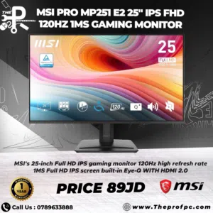 24.5" MSI monitors for sale  in Amman