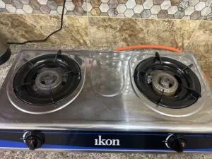 Ikon Double Burner Gas Stove & Gas Cylinder for Sale