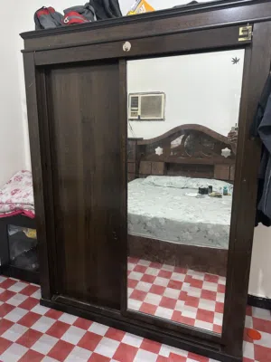 Wood wardrobe
