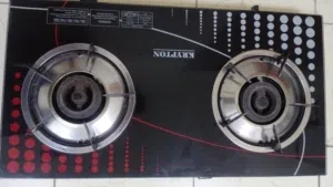 KRYPTON Gas Stove Heater 2 Burner Auto Ignition, Little Bit Used