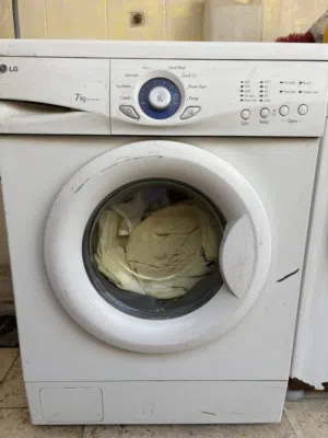 غسالة LG 7 kg حوض واسع شغالة مية مية