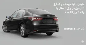 Private car with driver available 24 hours