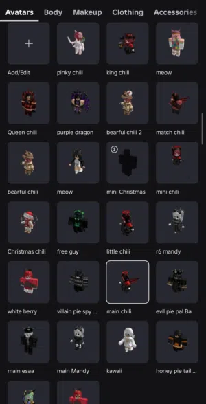 Roblox account with lots of limited avatar and items