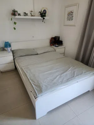 IKEA BEDROOM SET 3 Items bed (side table)+ Cupboard + Dressing table for only 50KD