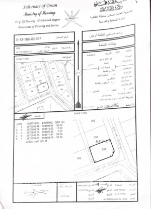 Residential Land for Sale in Al Dhahirah Ibri