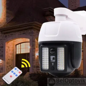 كشاف شمسي ع شكل كاميرا مراقبة للمحلات   المزارع   المنازل  والأهم... حماية + إنارة بنفس الوقت