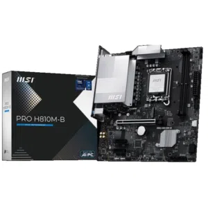 مذربورد ام اس اي برو لمعالجات انتل الجيل 15 - كور الترا - MSI PRO H810M-B/DDR5 LGA 1851 MOTHERBOARD