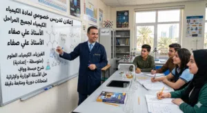 تدريس خصوصي لمادة الكيمياء لجميع المراحل