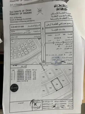 Residential Land for Sale in Al Batinah Rustaq