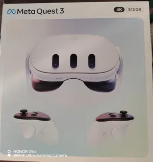 نظارة الواقع الافتراضي من 3Quest meta (مساحة 512GB) 4K _ بحالة ممتازة جدا