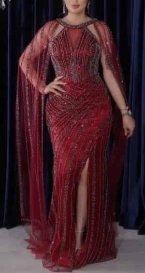 Evening . 2XL . Red . Used1