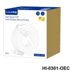 HAING HI-0301-OEC High Speed UTP Cat 6 Outdoor Ethernet Cable 30M كيبل انترنت 30 متر خارجي