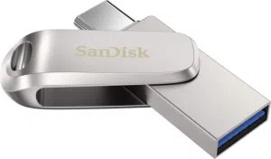 SanDisk Ultra Dual Drive Luxe USB Type-C 1TB فلاشة احترافية مزدوجة – USB-C + USB-A أقصى سعة... بأصغ