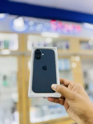 Iphone 16 128gb black 100% apple warranty 11-2026